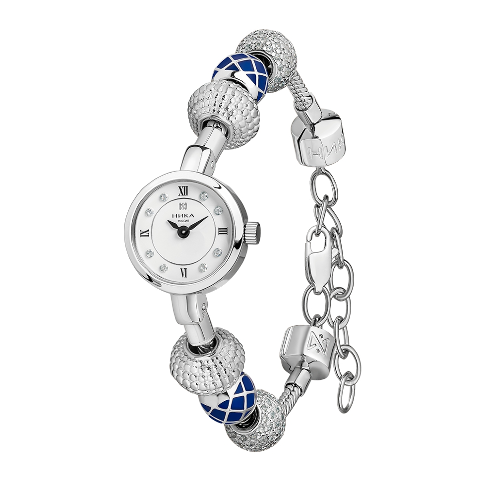 Серебряные женские часы "Ника"