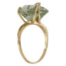 золотое кольцо с зеленым аметистом