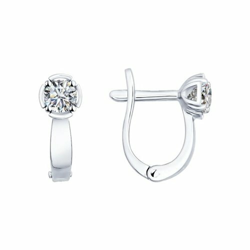 серебряные серьги со swarovski