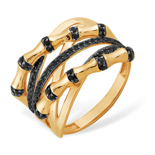 золотое кольцо с фианитами