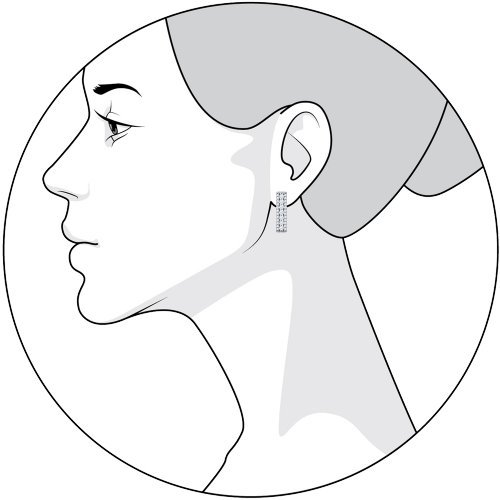 серебряные серьги-дорожки с фианитами