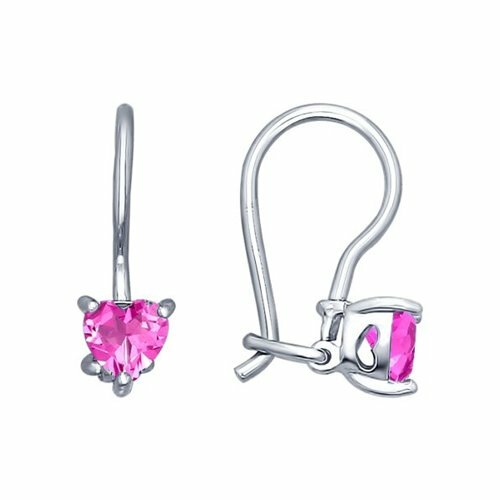 серебряные серьги с фианитами