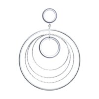 Серебряная подвеска с фианитами