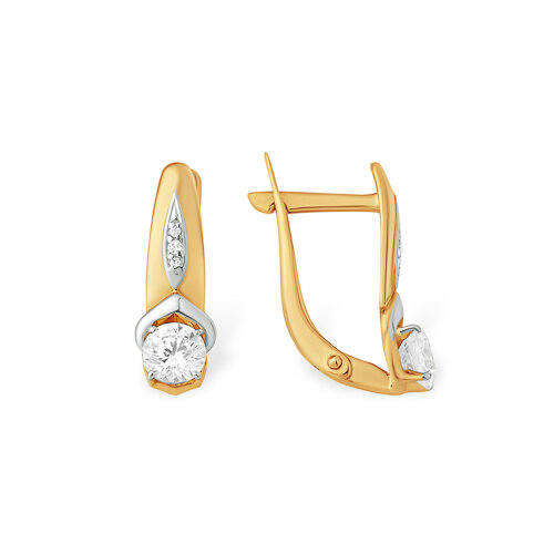золотые серьги со swarovski