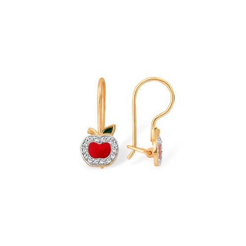 серьги с фианитами