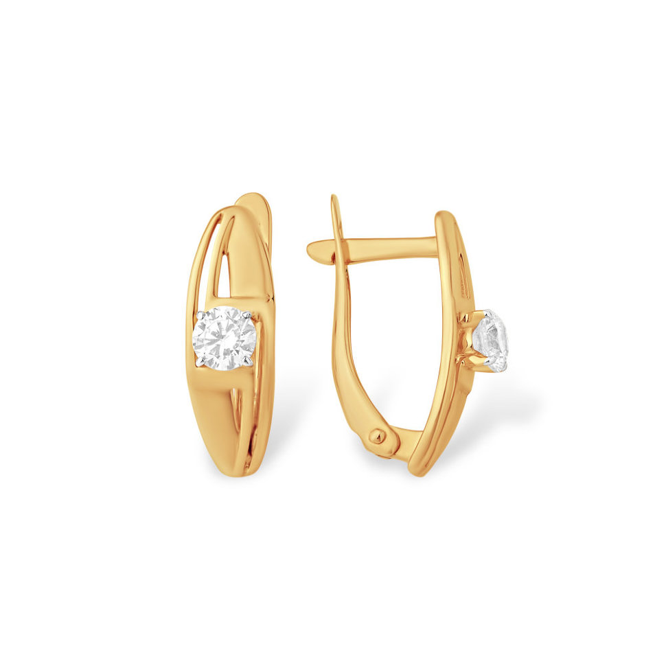 золотые серьги со swarovski
