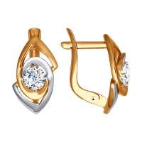 серьги с фианитами