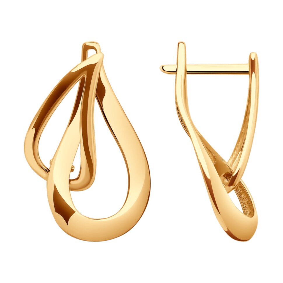 Серьги золотые