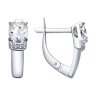 серебряные серьги со swarovski