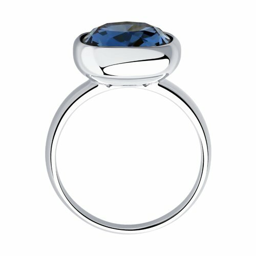 серебряное кольцо со swarovski