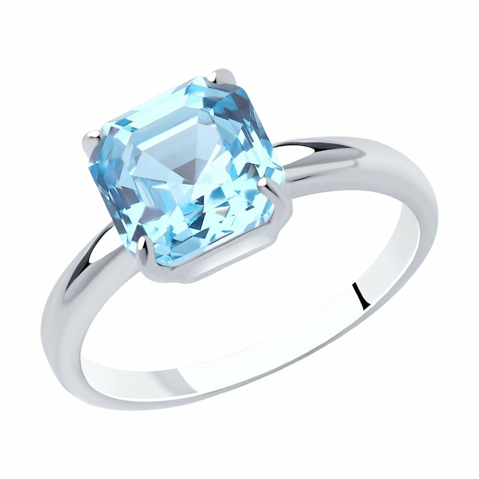 серебряное кольцо со swarovski
