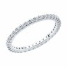серебряное кольцо с фианитами
