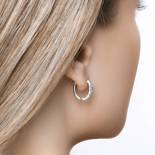 серебряные серьги со swarovski