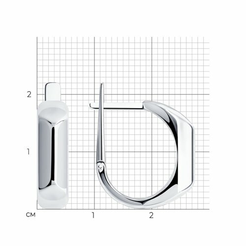 серебряные серьги