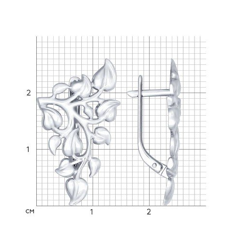 серебряные серьги