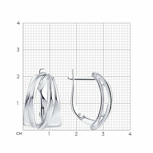 серебряные серьги