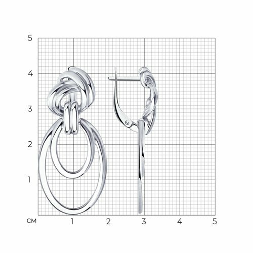 серебряные серьги
