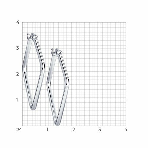 серебряные серьги 